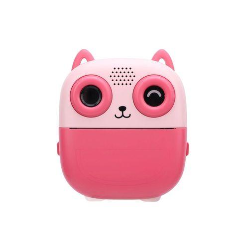 Anında Çıktı Veren Çocuk Kamerası 5 Rulo Kağıt 6 Kalem Setli Eğitici Oyuncak Fotoğraf Makinesi