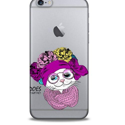 Zoologix (45) Apple Iphone 6S Şeffaf Kılıf Silikon Desenli