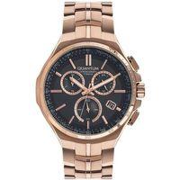 Quantum TTG912.450 Quartz Kronograflı Titanyum Kasa Çelik Rose Gold Kahverengi Kadran 47 mm Erkek Kol Saati