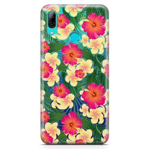 Huawei Y7 2019 Kılıf Kanada Çiçekleri Arka Kapak Koruma Desenli Full Koruyucu