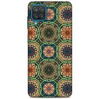 Lopard Samsung Galaxy A12 Uyumlu Kılıf Ethnic Culture (13) Silikon Kap