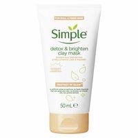 Simple Protect & Glow Detox Işıltı Veren Kil Maskesi 50 ML