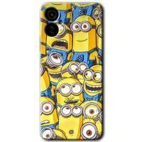 Tecno Spark 9 Pro Kılıf HD Desen Baskılı Arka Kapak - Minion Ordusu