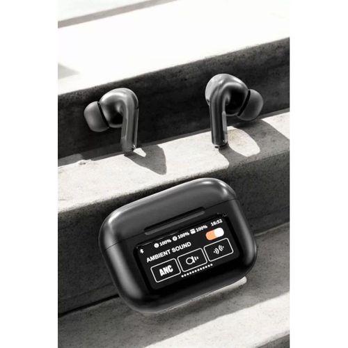 Kablosuz Bluetooth Kulaklık Ekranlı Uzun Şarj Süreli Anc Destekli