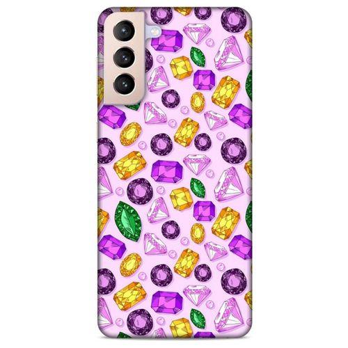 Lopard Samsung Galaxy S21 Plus Uyumlu Kılıf Taşlı (50) Shockproof Kılıf