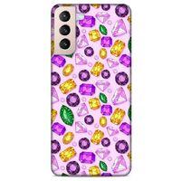 Lopard Samsung Galaxy S21 Plus Uyumlu Kılıf Taşlı (50) Shockproof Kılıf