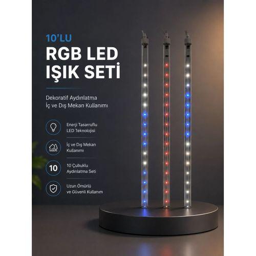 Kayan Yıldız Efektli Rgb Led Işık Seti İç Ve Dış Mekan Kullanımı