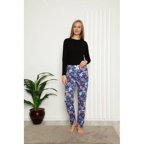 Kadın Pamuklu Alt Pijama Lacivert