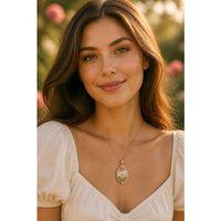 Lüks Kabartma Figürlü 45 cm Ayarlanabilir Kolye