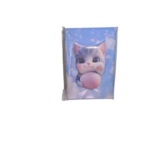 LİNEA PUFFY KABARTMA YÜZEY ( 14*20 CM) 80 YAPRAK RENKLİ ÇİZGİLİ HATIRA DEFTERİ ( Ball Cat)
