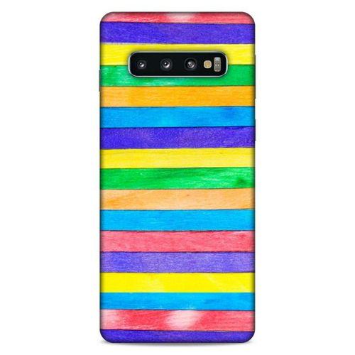 Lopard Samsung Galaxy S10 Uyumlu Kılıf Wood'X (22) Tam Koruma Kılıfı Desenli
