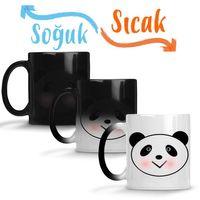 Sevimli Panda Sihirli Kupa Bardak Porselen