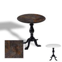 Dockers Çipa 1001 Döküm Ayak Yuvarlak Masa Çap 70cm - (Werzalit, Wermodin ve Allzalit Tabla) - Metalic Oxid 3