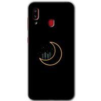 Potkal Hediye Fabrikası Samsung Galaxy A20 HD Baskılı Kılıf + 9D Tam Ekran Koruyucu - İyi Geceler