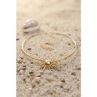 Güneş Model Gold Renk Choker Kadın Kolye