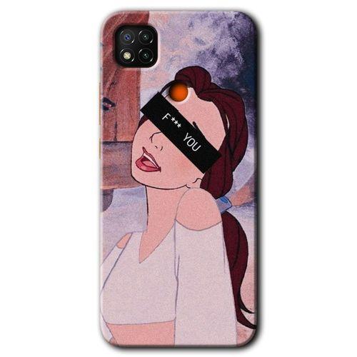 MRCİLETİSİM Xiaomi Redmi 9c Kılıf HD Desen Baskılı Arka Kapak + Temperli Cam - Bad Girl