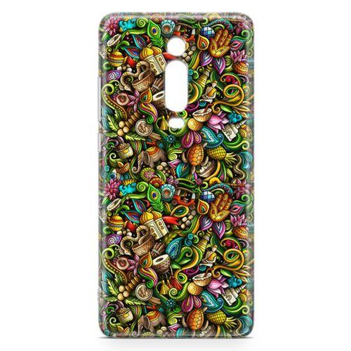 Xiaomi Redmi K20 Pro Premium Kılıf Doodle Hindistan Turu Arka Kapak Koruma Desenli Full Koruyucu