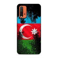 Xiaomi Redmi 9T Uyumlu Kılıf Azarbaijan (34) Slim Armor Kılıf Bayrak