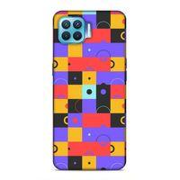 Oppo Reno 4 Lite Uyumlu Kılıf Insomnia (37) Silicone Cover Mor Sarı
