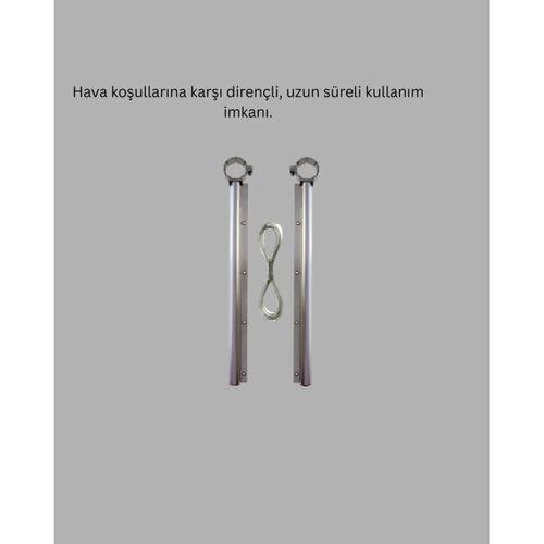 Balkon Demiri Çamaşır Askısı Kare Demirlere Uygun Dayanıklı Tasarım
