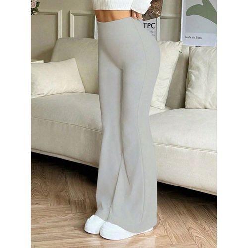 Kadın Yüksek Bel Ispanyol Paçalı Pantolon Tayt