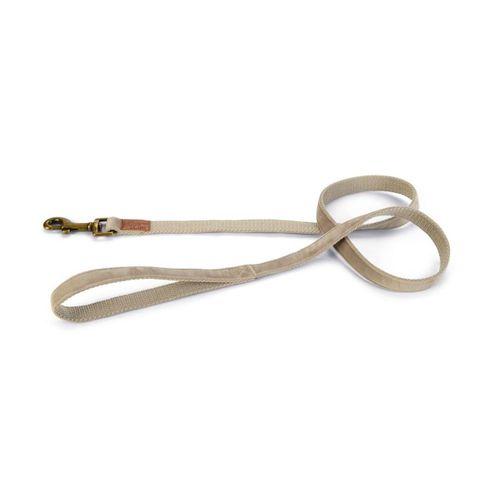 Beeztees DBL Köpek Gezdirme Kayışı, Velura, Gri, 120cm, 20mm