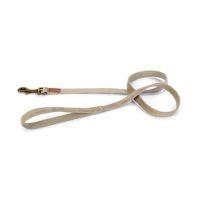 Beeztees DBL Köpek Gezdirme Kayışı, Velura, Gri, 120cm, 20mm