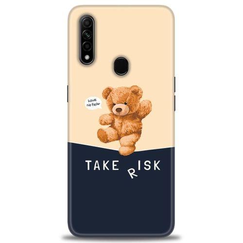 Oppo A31 Kılıf HD Baskılı Kılıf - Take Risk + Tam Ekran Koruyucu