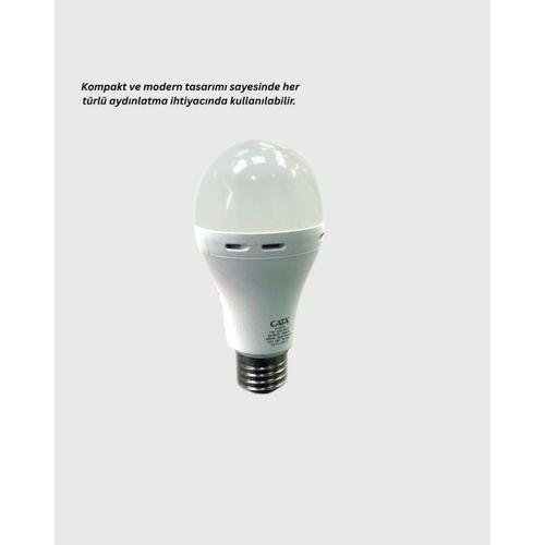 Acil Durumlar İçin Şarjlı Led Ampul 6400k Soğuk Beyaz 30 Watt