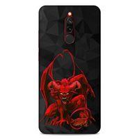 Lopard Xiaomi Redmi 8 Uyumlu Kılıf Tattoo's (17) Tasarım Kılıf Red Dragon