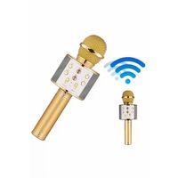 Bluetooth Hoparlör Usb Aux Sd Kart Kaoroke Mikrofon Uzun Pil Ömrü