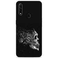 Lopard Oppo A31 Uyumlu Kılıf Tattoo's (9) Kılıf Beyaz Siyah