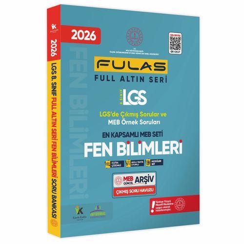 2026 8 Sınıf Full LGS Altın Seri (FULAS) FEN BİLİMLERİ MEB Çıkmış Soru Bankası Modüler Seti Çözümlü