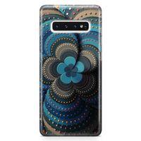 Samsung Galaxy S10 Kılıf İnci Taşlı Çiçek Arka Kapak Koruma Desenli Full Koruyucu