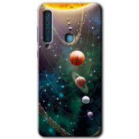 Potkal Hediye Fabrikası Samsung Galaxy A9 2018 Kılıf HD Desen Baskılı Arka Kapak - Cosmos