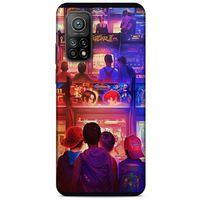Retro (33) Desen Hybrid Kılıf Renkli Xiaomi Mi 10T Pro 5G Kılıf