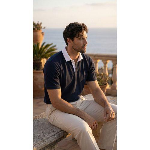 Arthur Regular Fit Nova Pike Kumaş Polo Yaka T-Shirt - Lacivert