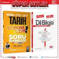 İndeks Akademi 2025 KPSS TYT AYT Tarih Yorum Sizin ve AKM Dil Bilgisi Soru Bankası Seti 2 Kitap