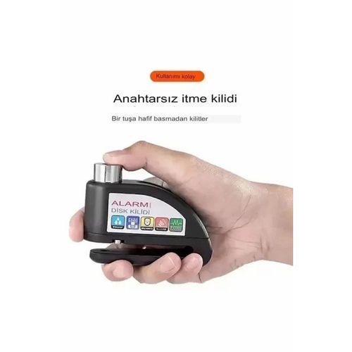 Alarmlı Disk Kilidi Motorsiklet Scooter Bisiklet Sesli Alarm 110 Desibel Yüksek Ses