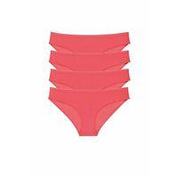 4 adet Süper Eko Set Likralı Kadın Slip Külot Kırmızı