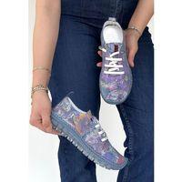 Jiten Mor Desenli Deri Bağcıklı Spor Ayakkabı