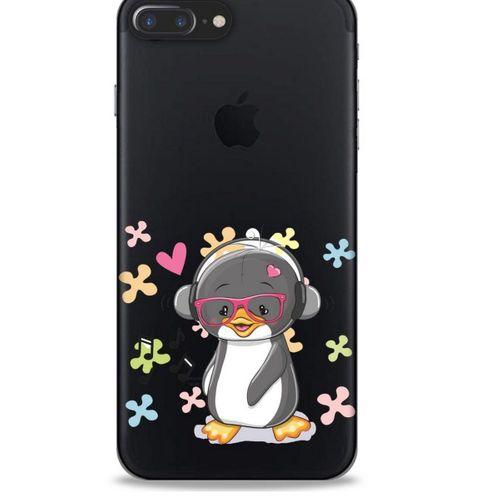 Zoologix (75) Apple Iphone 8 Plus Şeffaf Kılıf Silikon Desenli