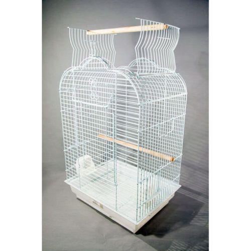 EuroGold Papağan Kafesi Açılır Çatılı Beyaz 47x36x70