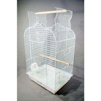 EuroGold Papağan Kafesi Açılır Çatılı Beyaz 47x36x70