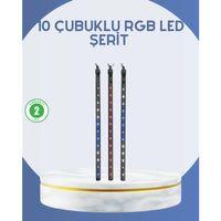 Dış Mekan Led Kayan Yıldız Işığı 10 Çubuk Aydınlatma