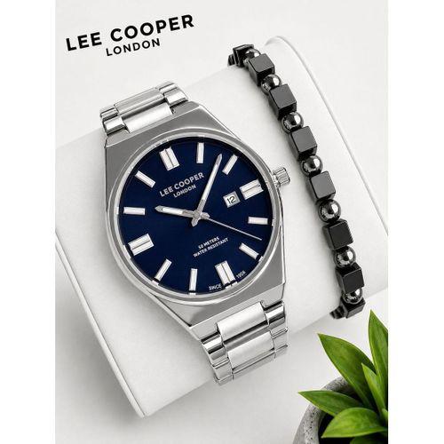 Lee Cooper Erkek Kol Saati 50 Mt Suya Dayanıklı Çelik Kordon Bileklik Hediyeli VS.BLKT.1037