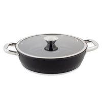 Aryıldız Trendy Induction Prestige 28 Cm Basık Tencere Siyah