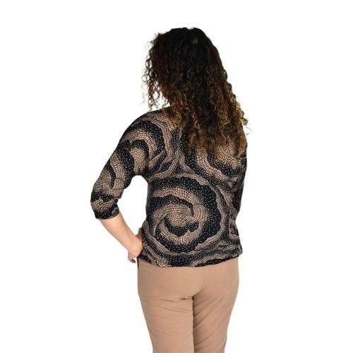 Kadın Turuva Kol Omuz Güpürlü Viskon Bluz BGL-ST04258