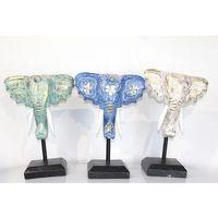 Maun Ağacı Fil Kafası Dekoratif