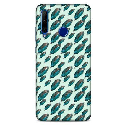 Huawei Y6P Kılıf Desenli Özel Seri Tüyler (50) Shockproof Kılıf